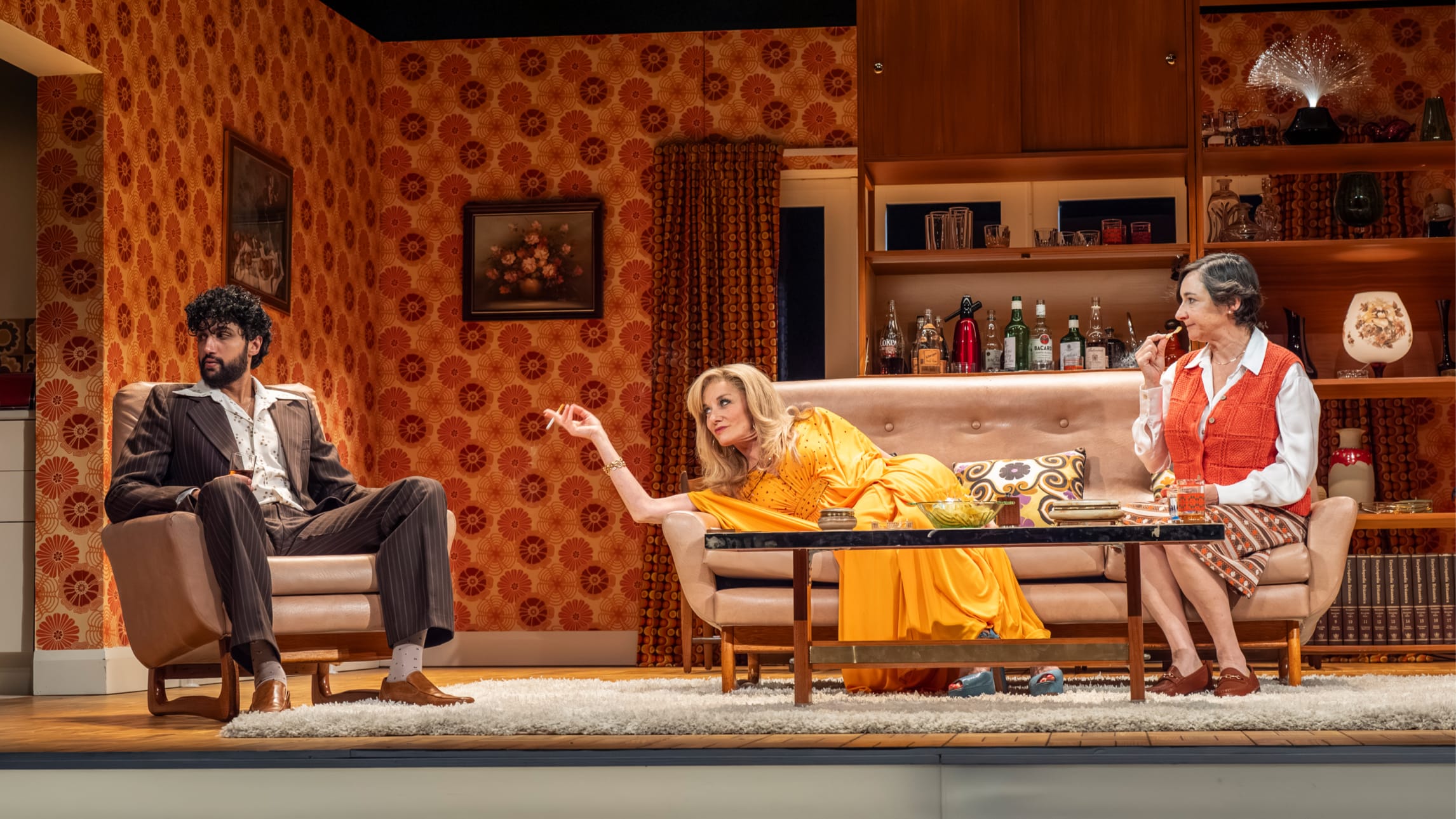 The cast of Abigail's Party at The Harold Pinter Theatre, London