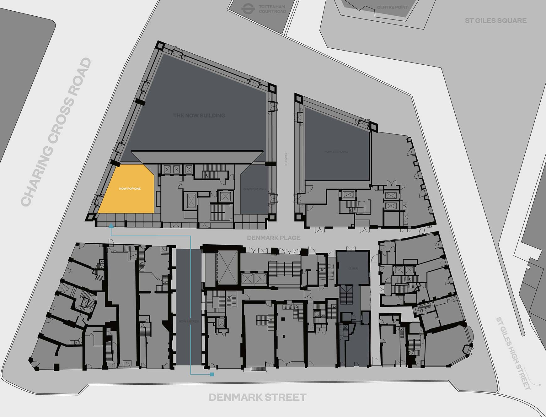 Now Pop One access route drawing