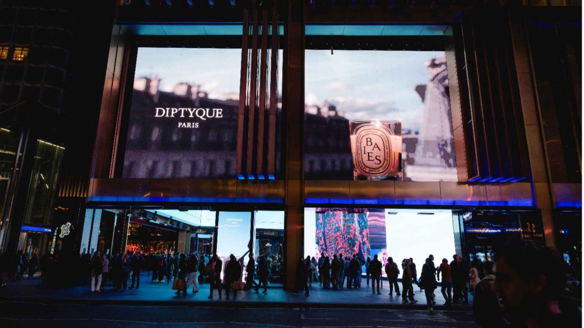Dyptyque ad on The Now Building