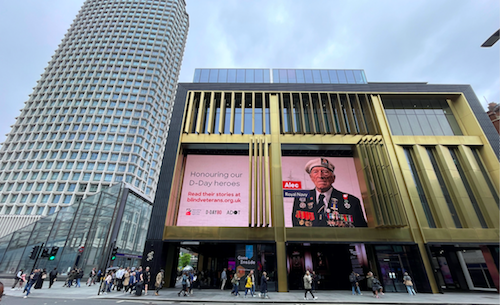 Blind Veterans UK D-Day Anniversary on Vista screens