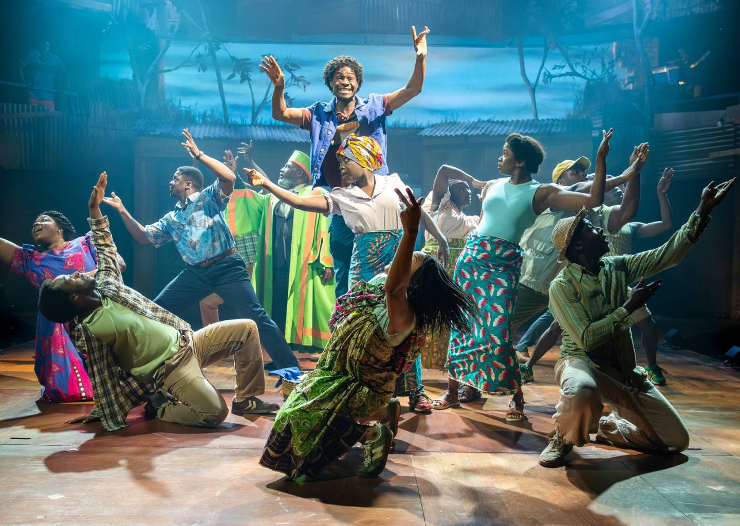 Boy Who Harnessed the Wind cast on stage