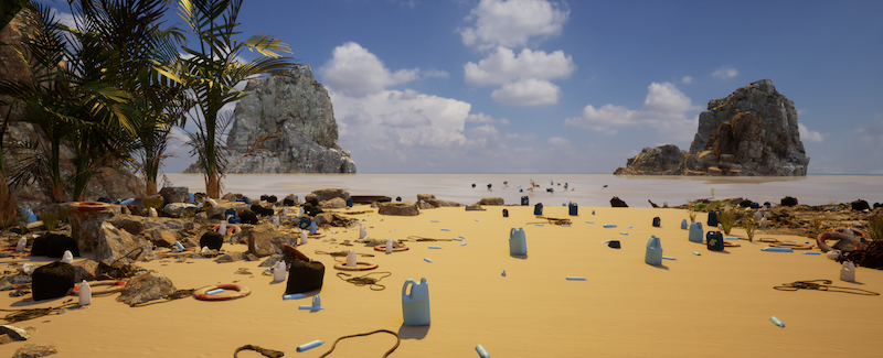 Janmejay Armelle Riya Selin WhaleFall Beach RCA artwork at Outernet