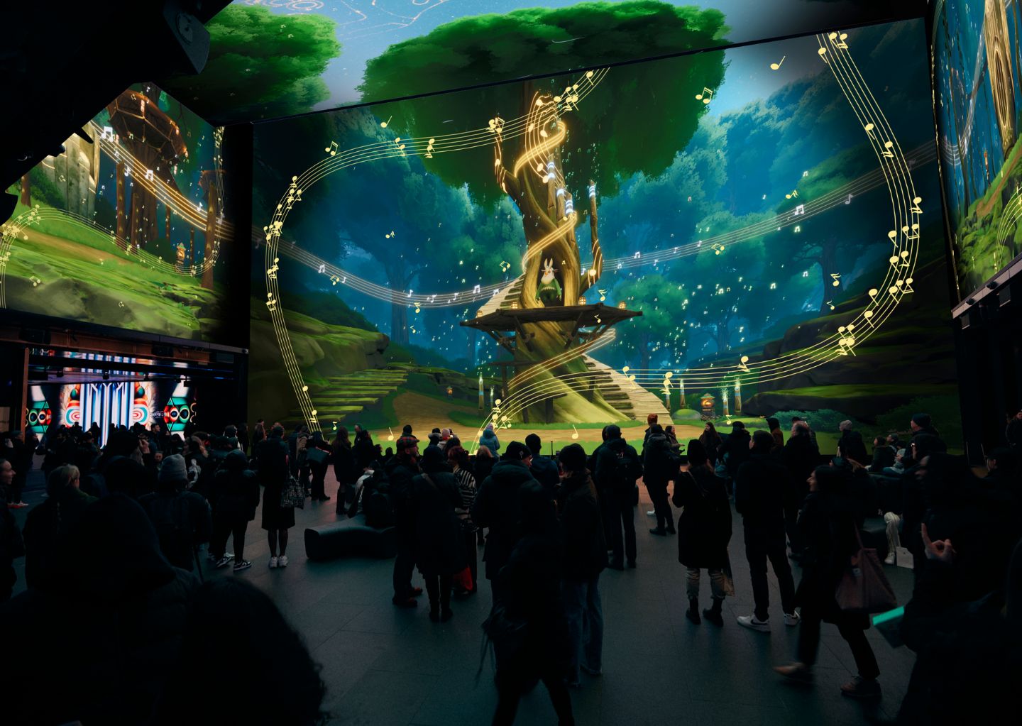Enchanted Forest in The Now Building at Outernet