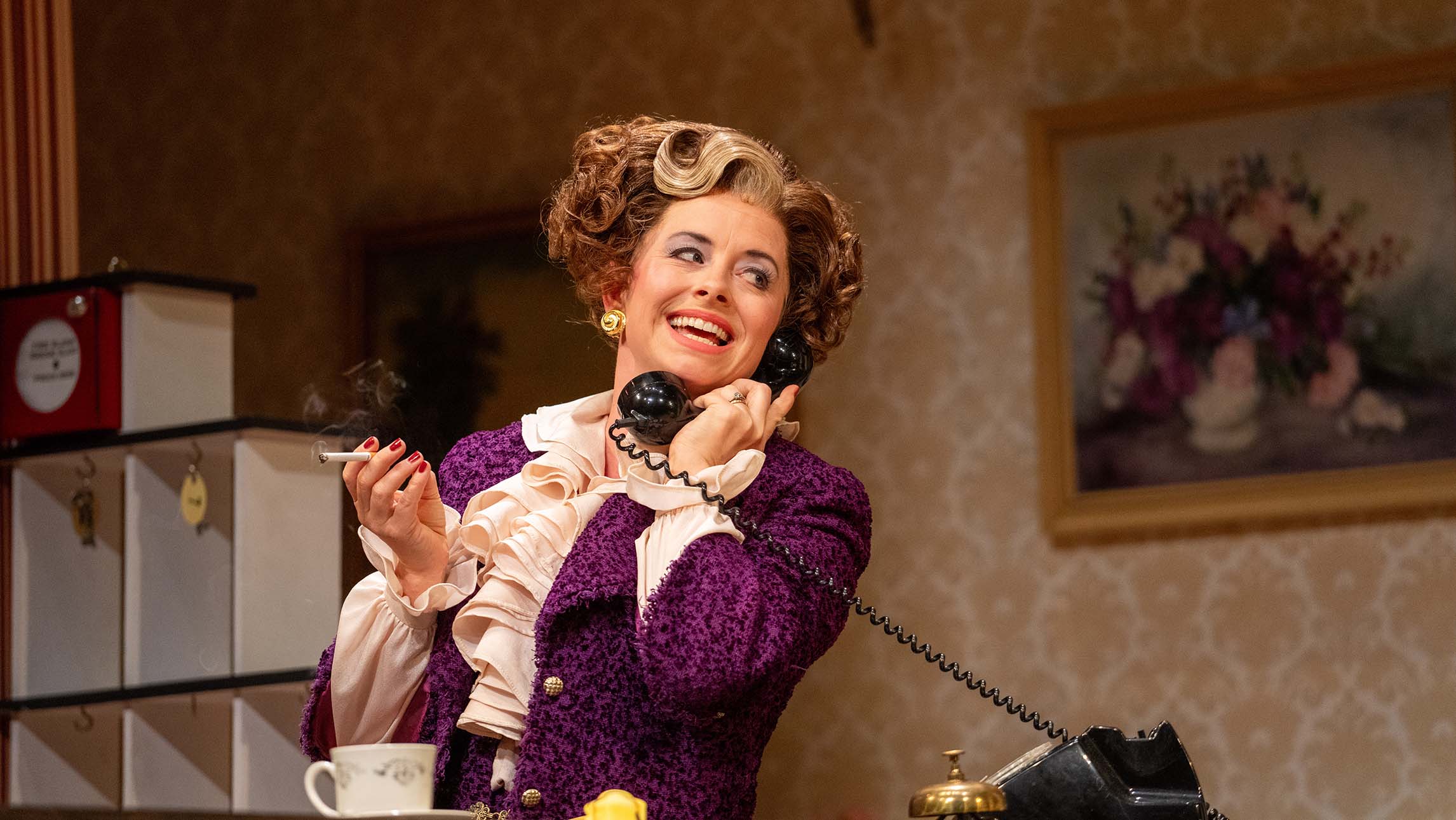Sybil Fawlty on the phone