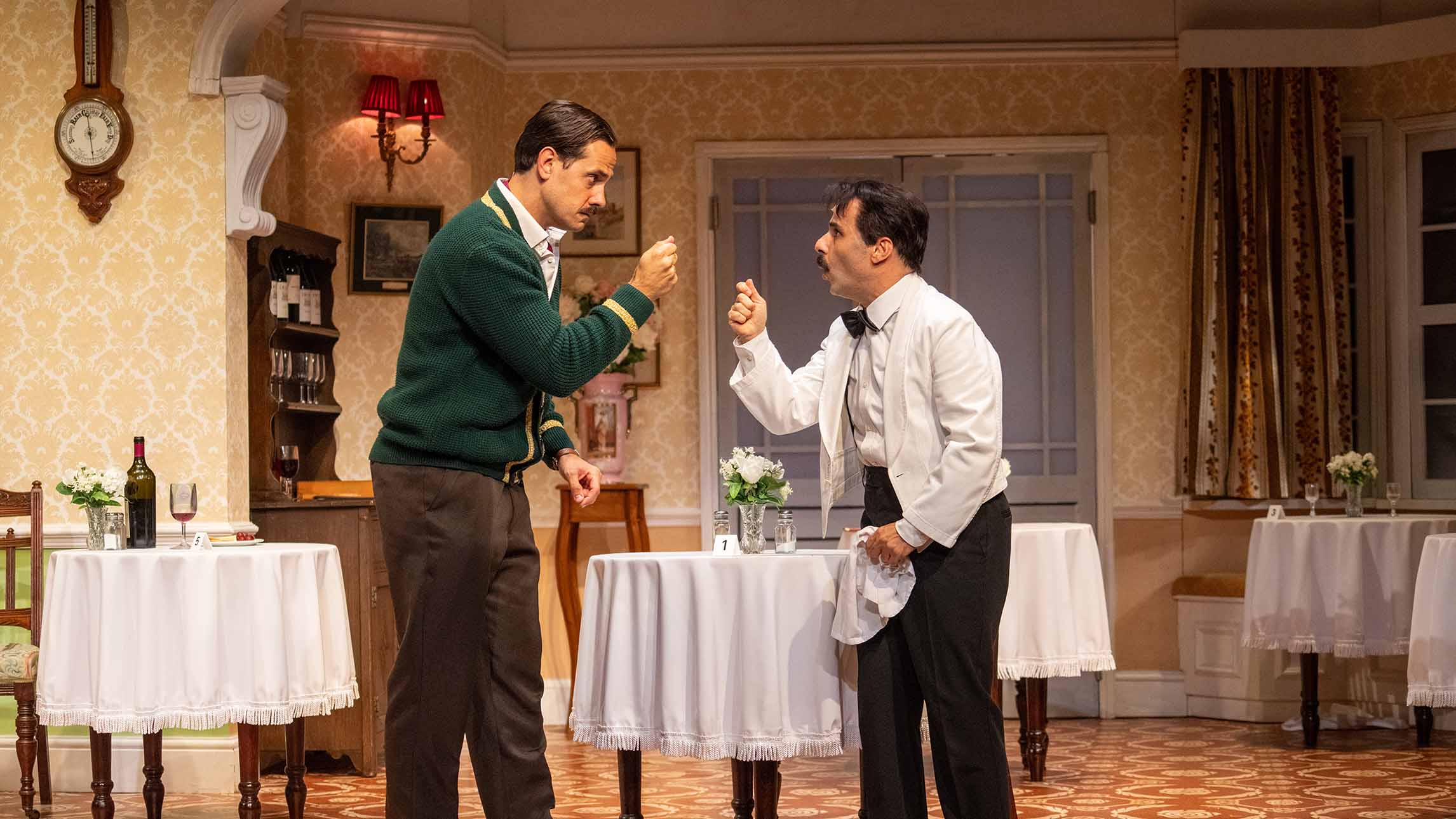 Basil and Manuel in Fawlty Towers The Play