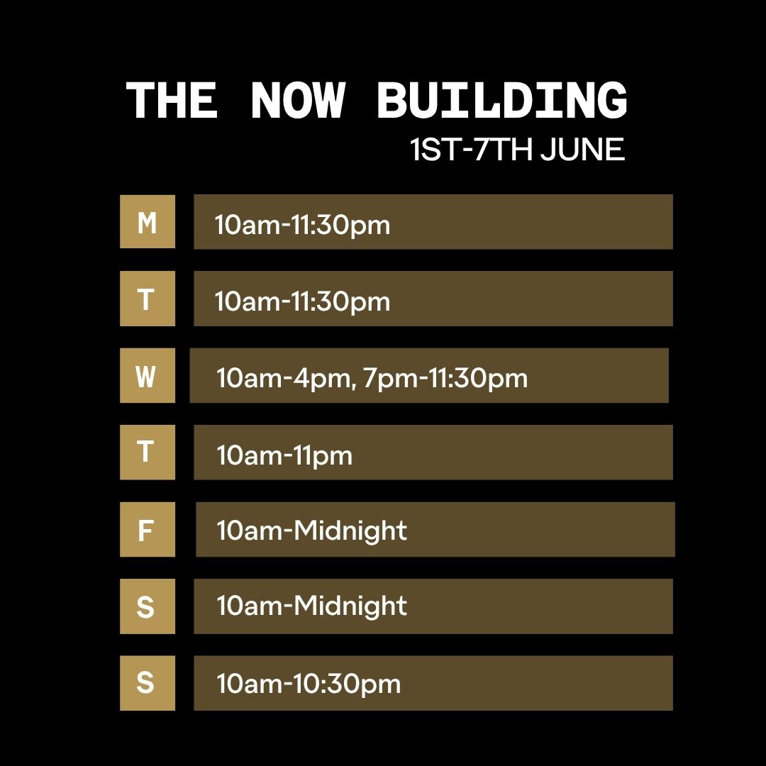Opening Times for Outernet 1st June 2026