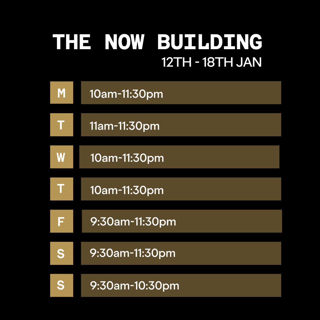 Outernet Now Building Opening Times 12th Jan 2026