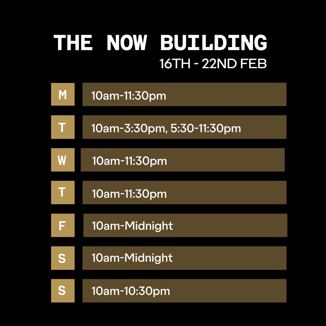 Outernet Now Building Opening Times 16 Feb 2026