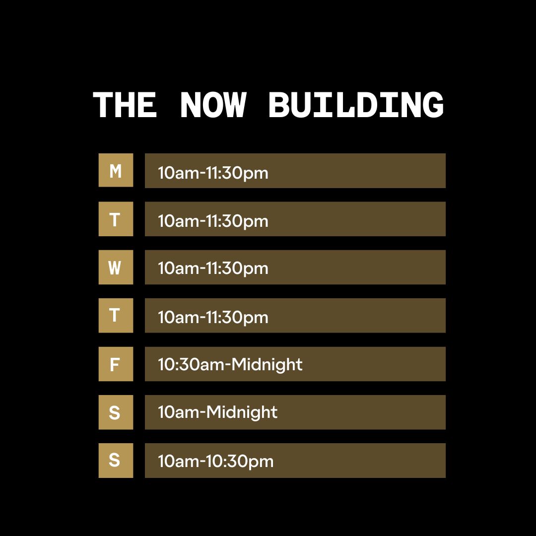 Outernet Now Building Opening Times 28th April to 4th May 2025