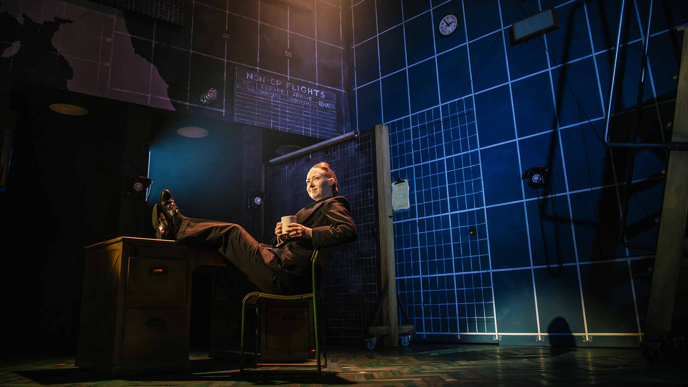 The cast of Operation Mincemeat at London's Fortune Theatre