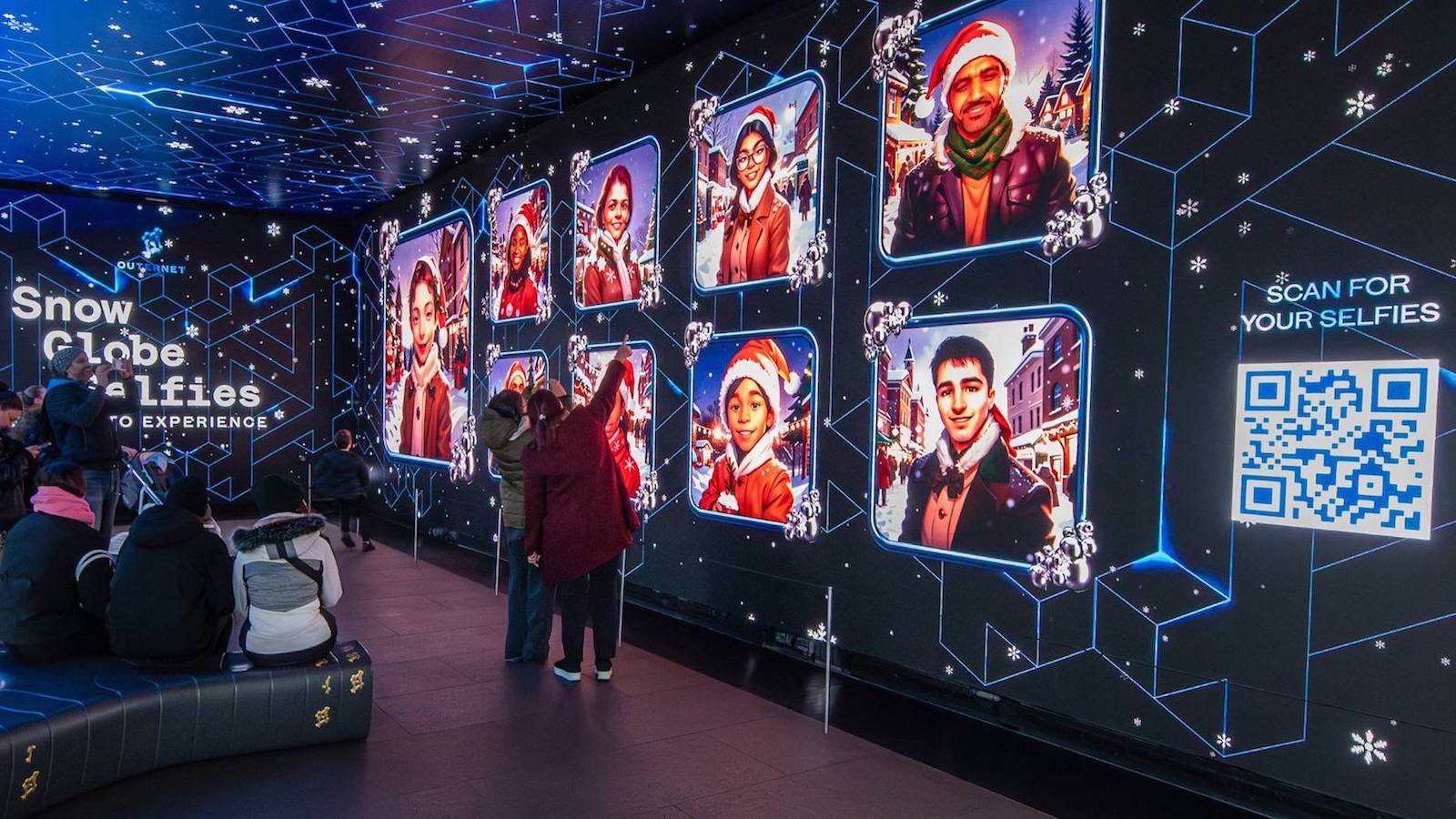 Snow Globe Selfies experience