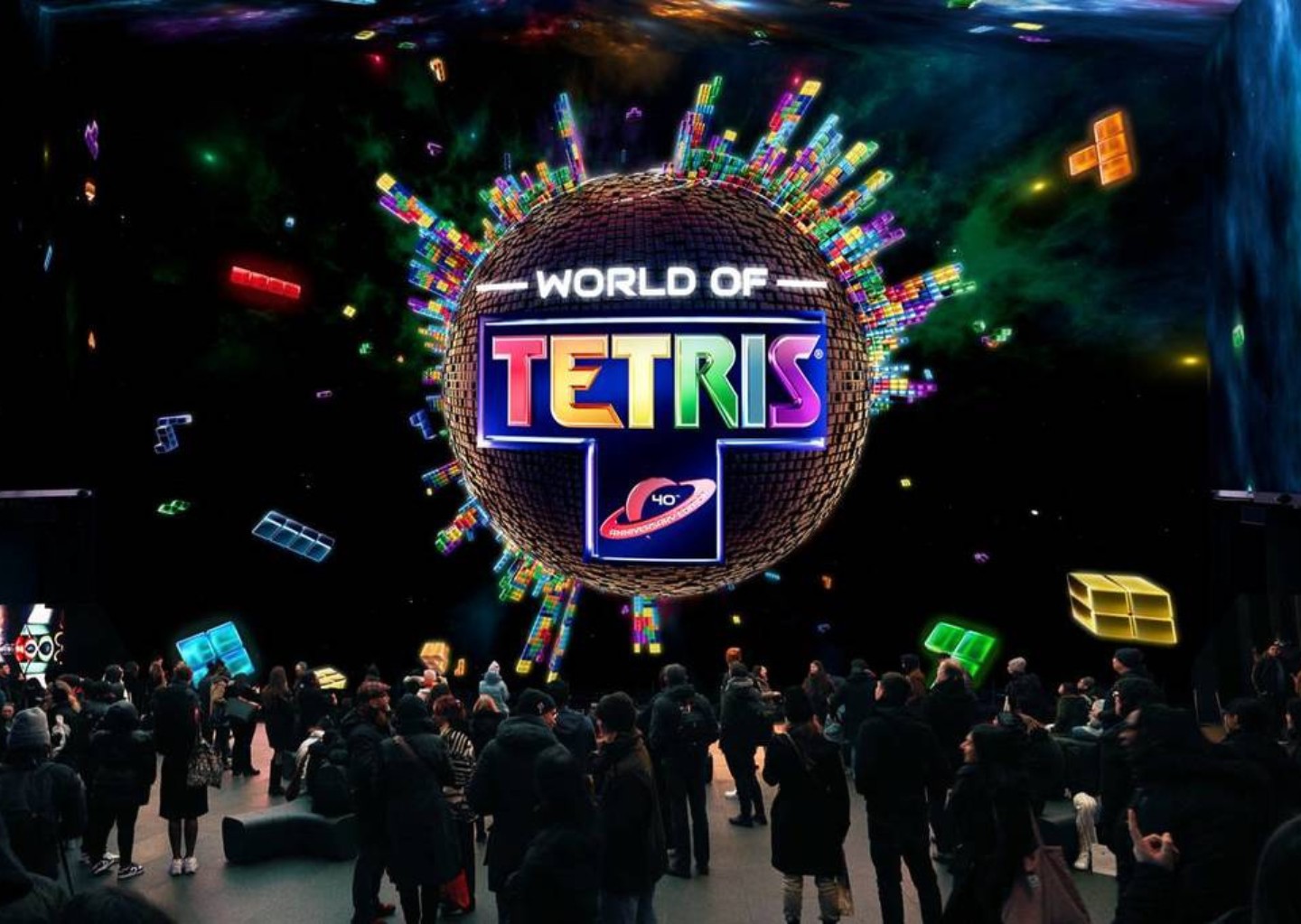 Giant Tetris in The Now Building
