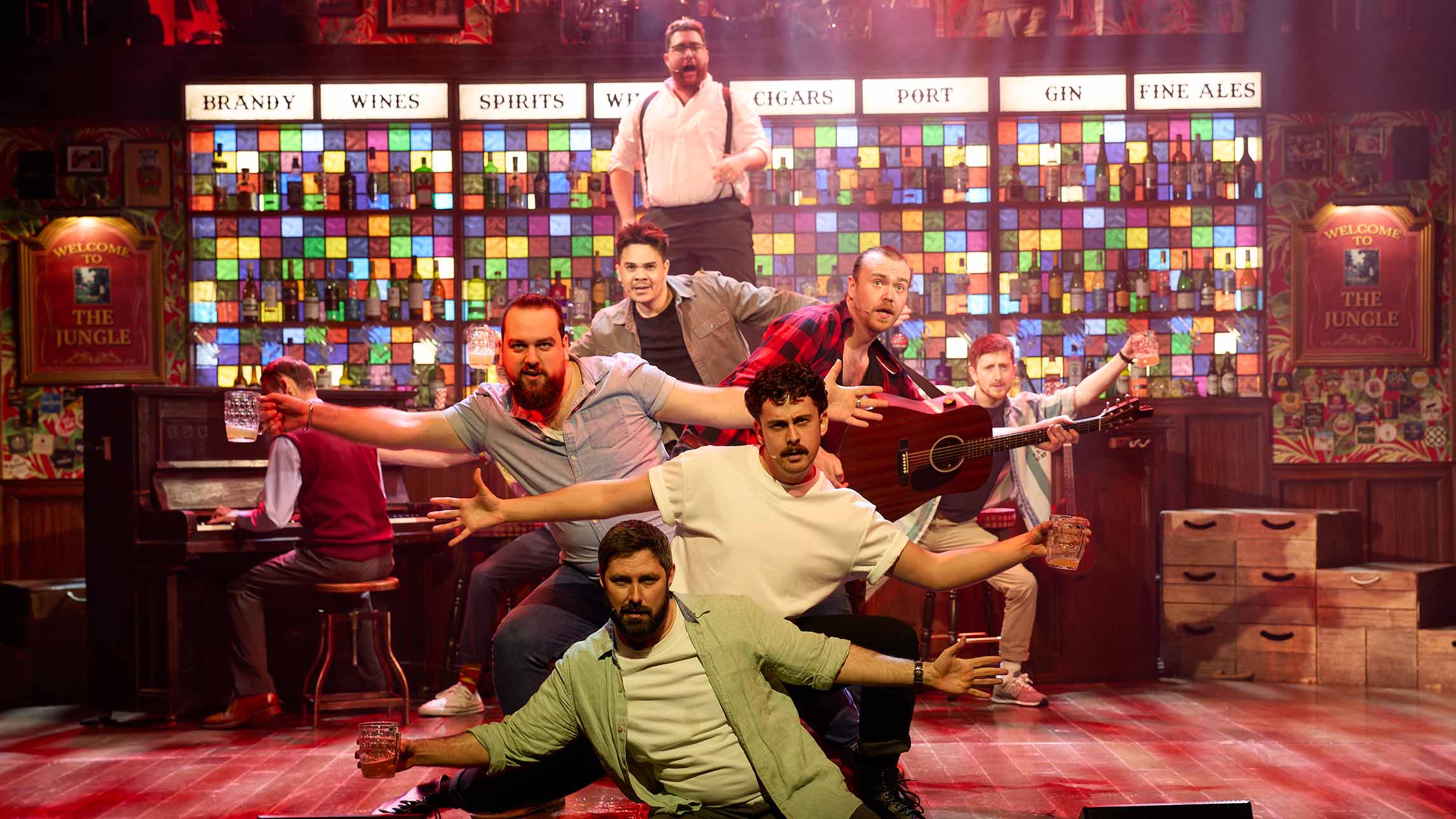 The cast of The Choir of Man