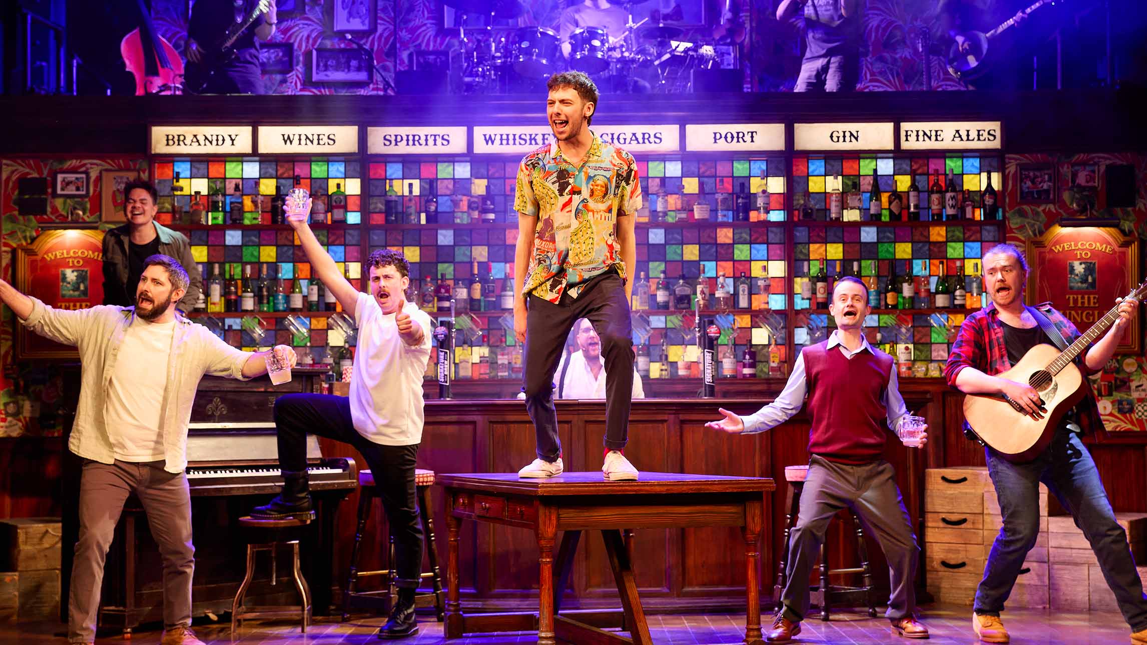 The cast of The Choir of Man