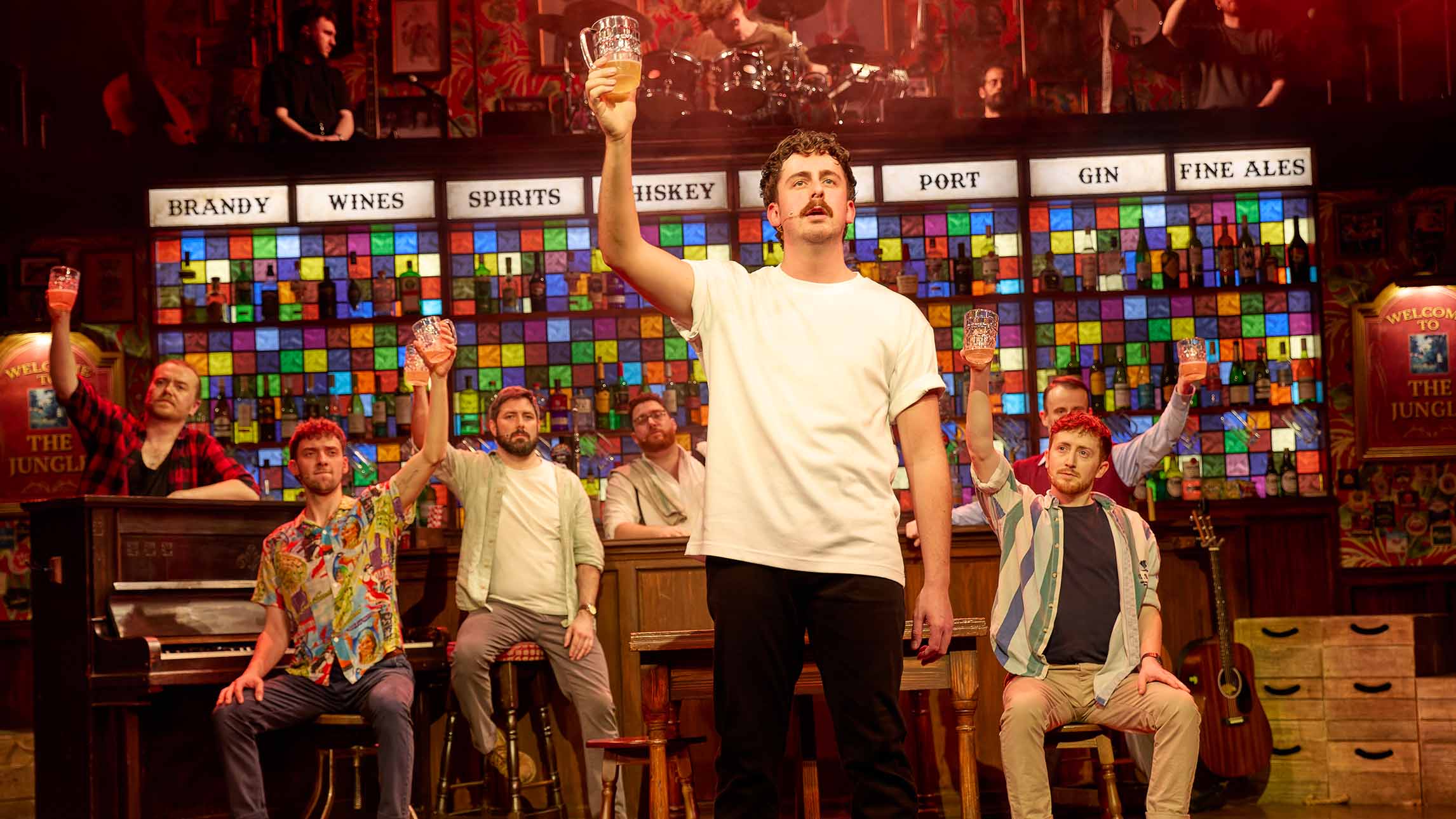 The cast of The Choir of Man