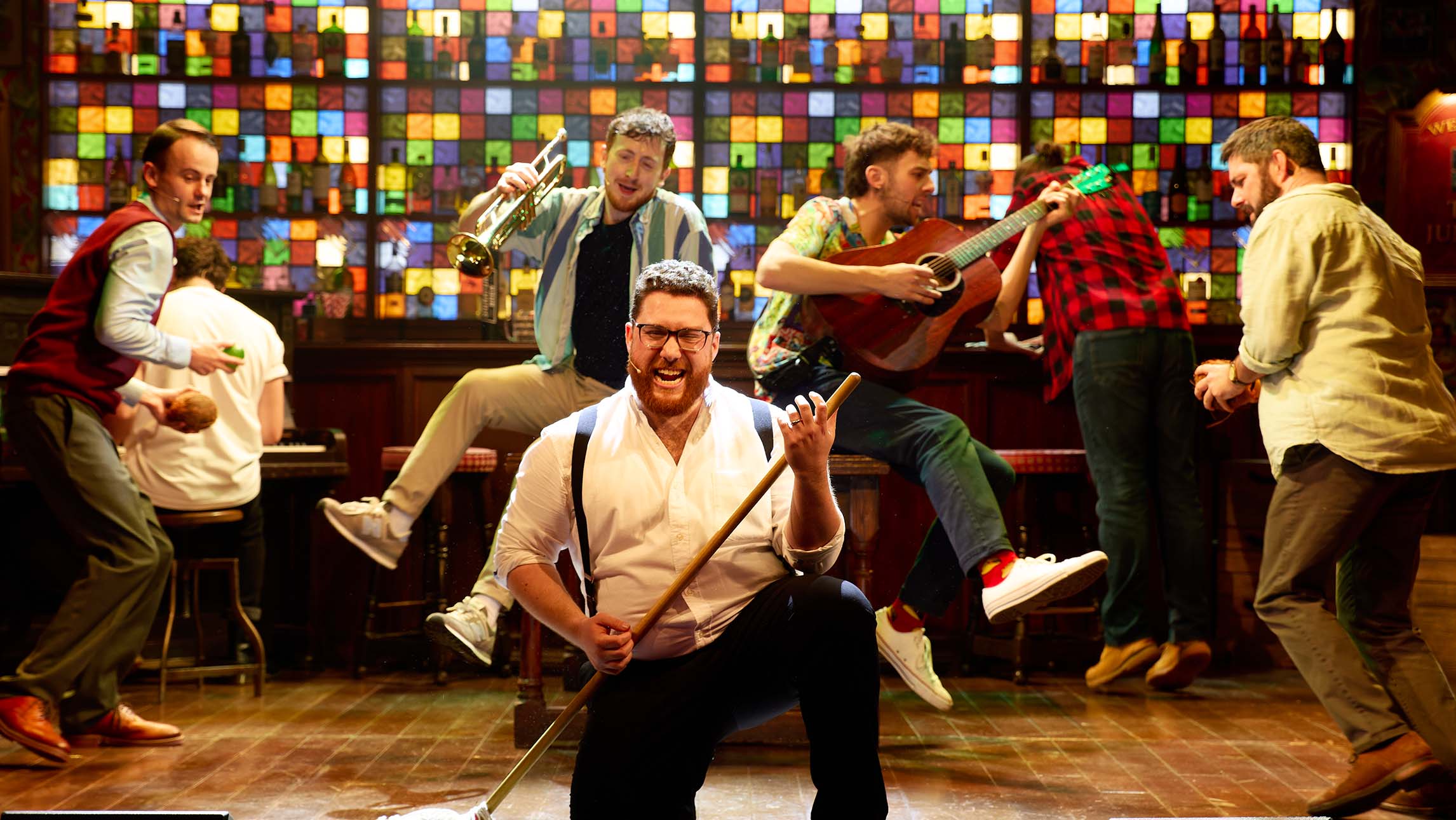 The cast of The Choir of Man