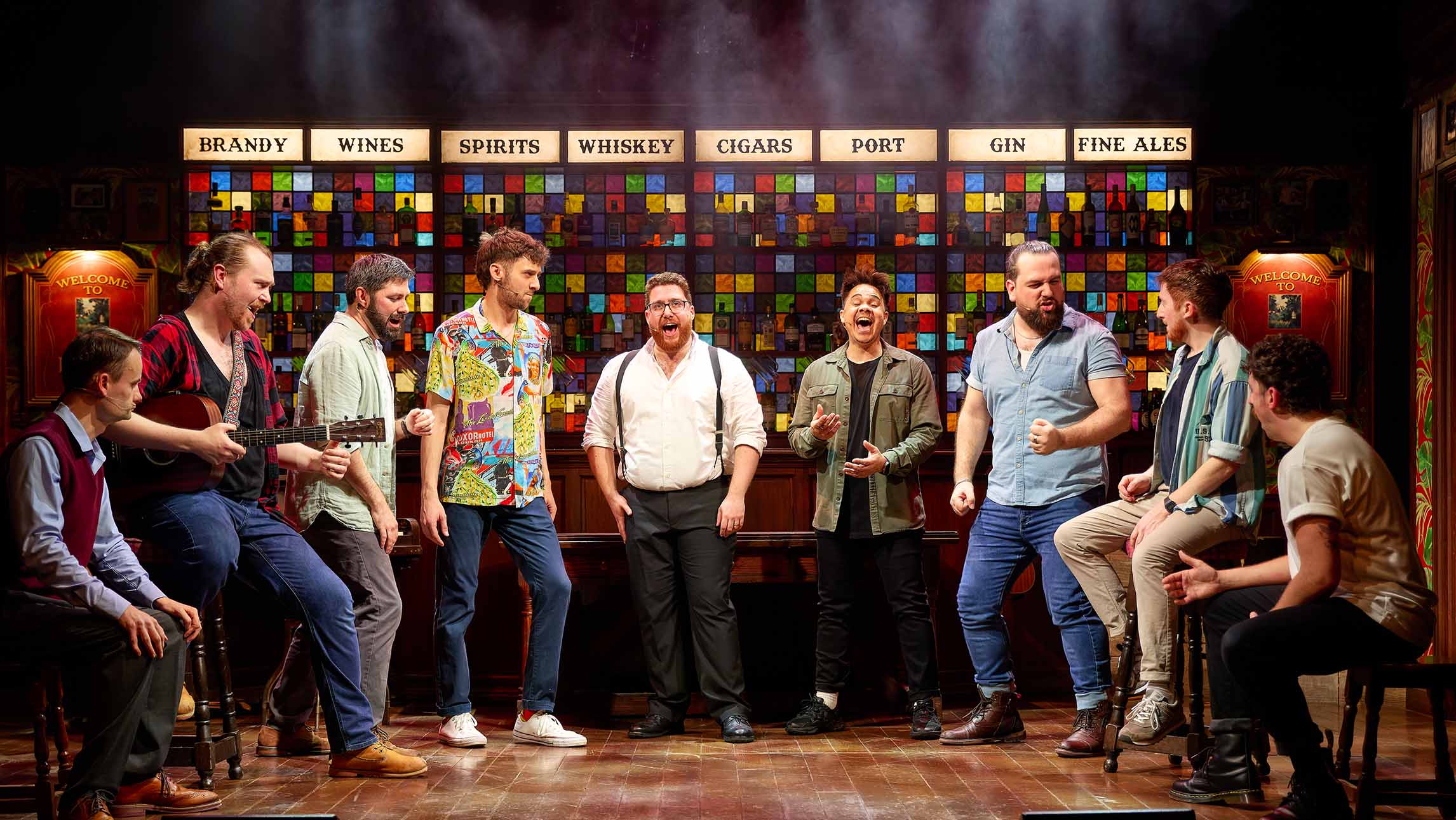 The cast of The Choir of Man
