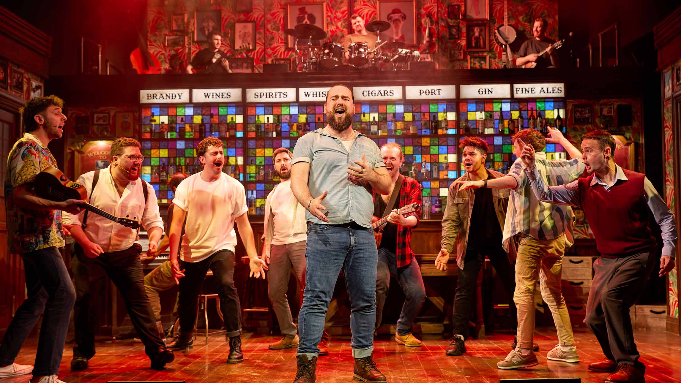 The cast of The Choir of Man