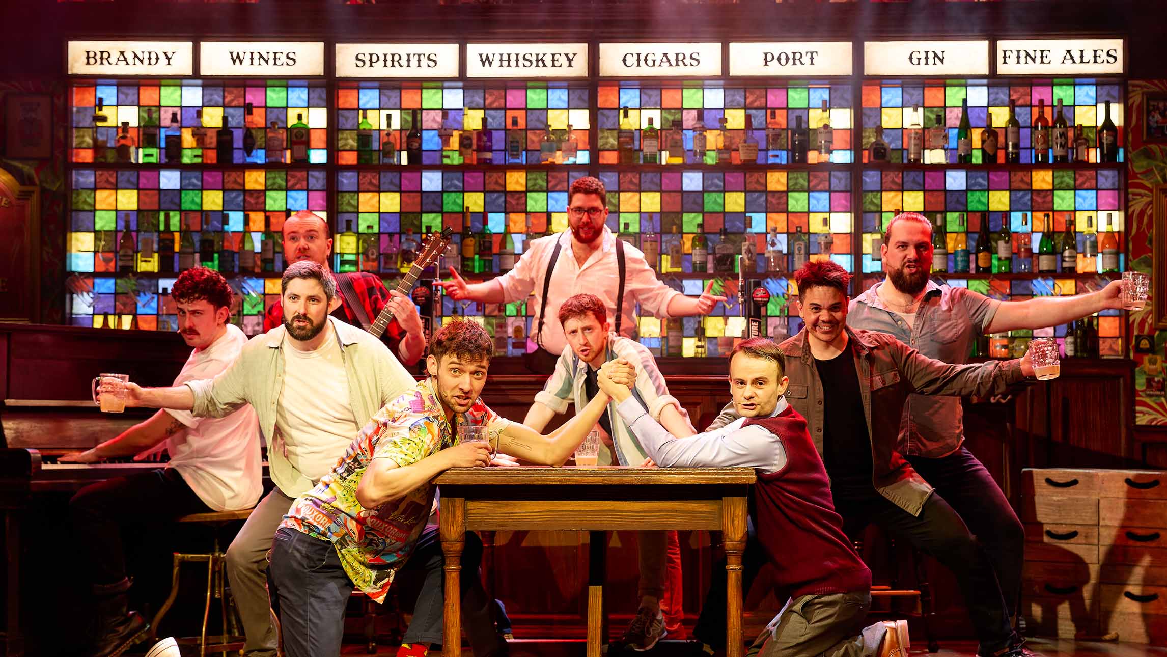 The cast of The Choir of Man