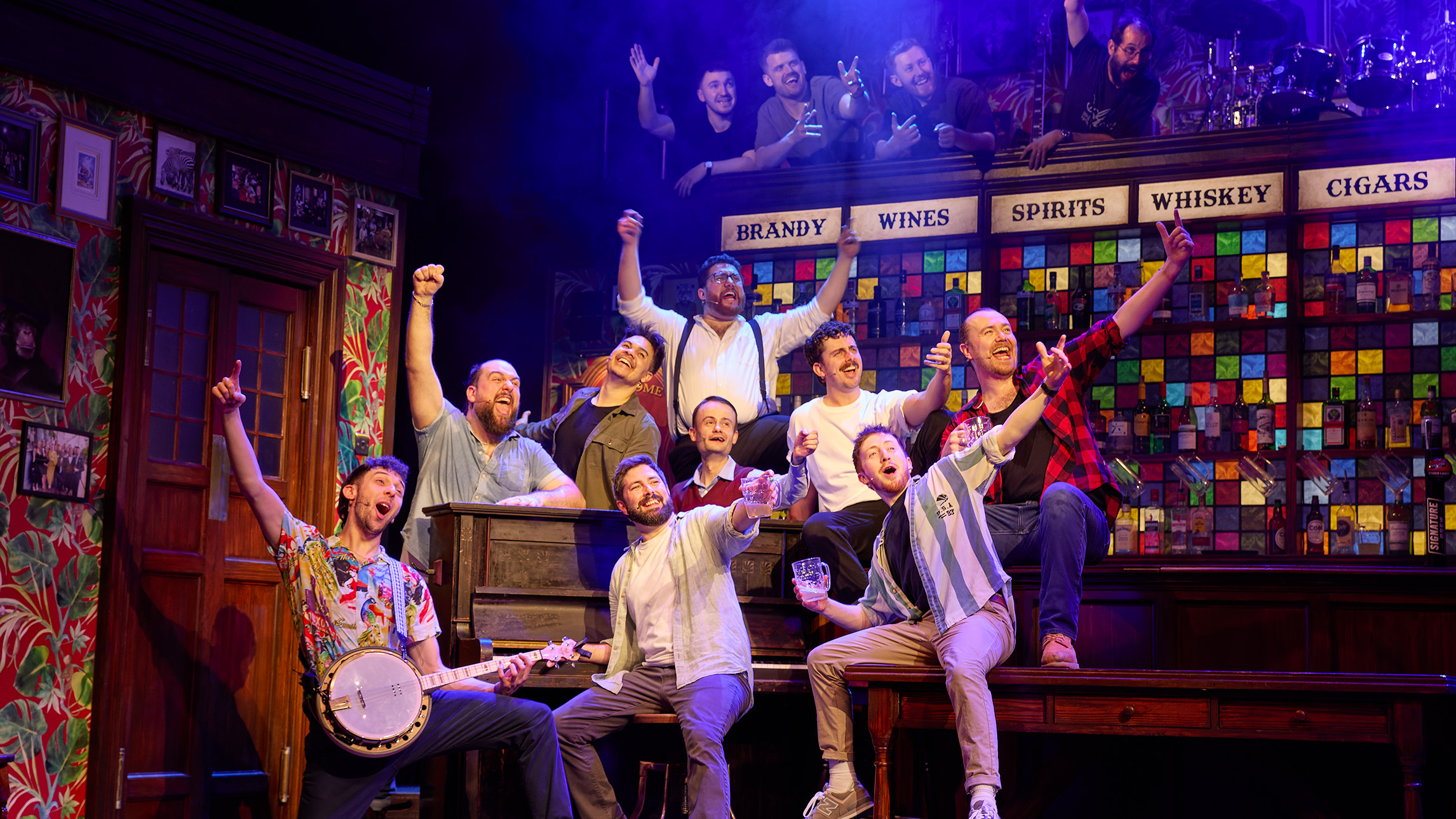 The cast of The Choir of Man