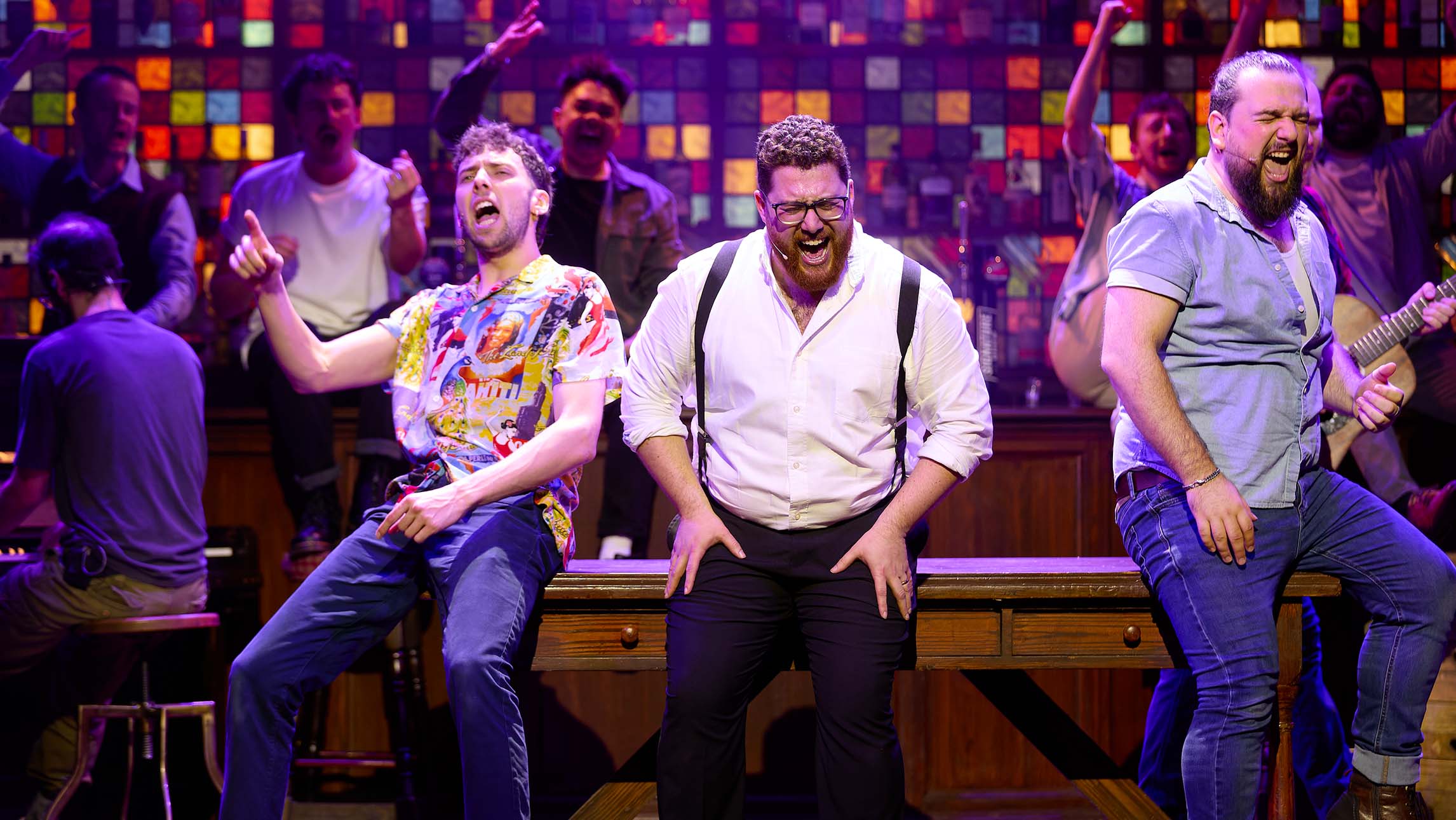 The cast of The Choir of Man