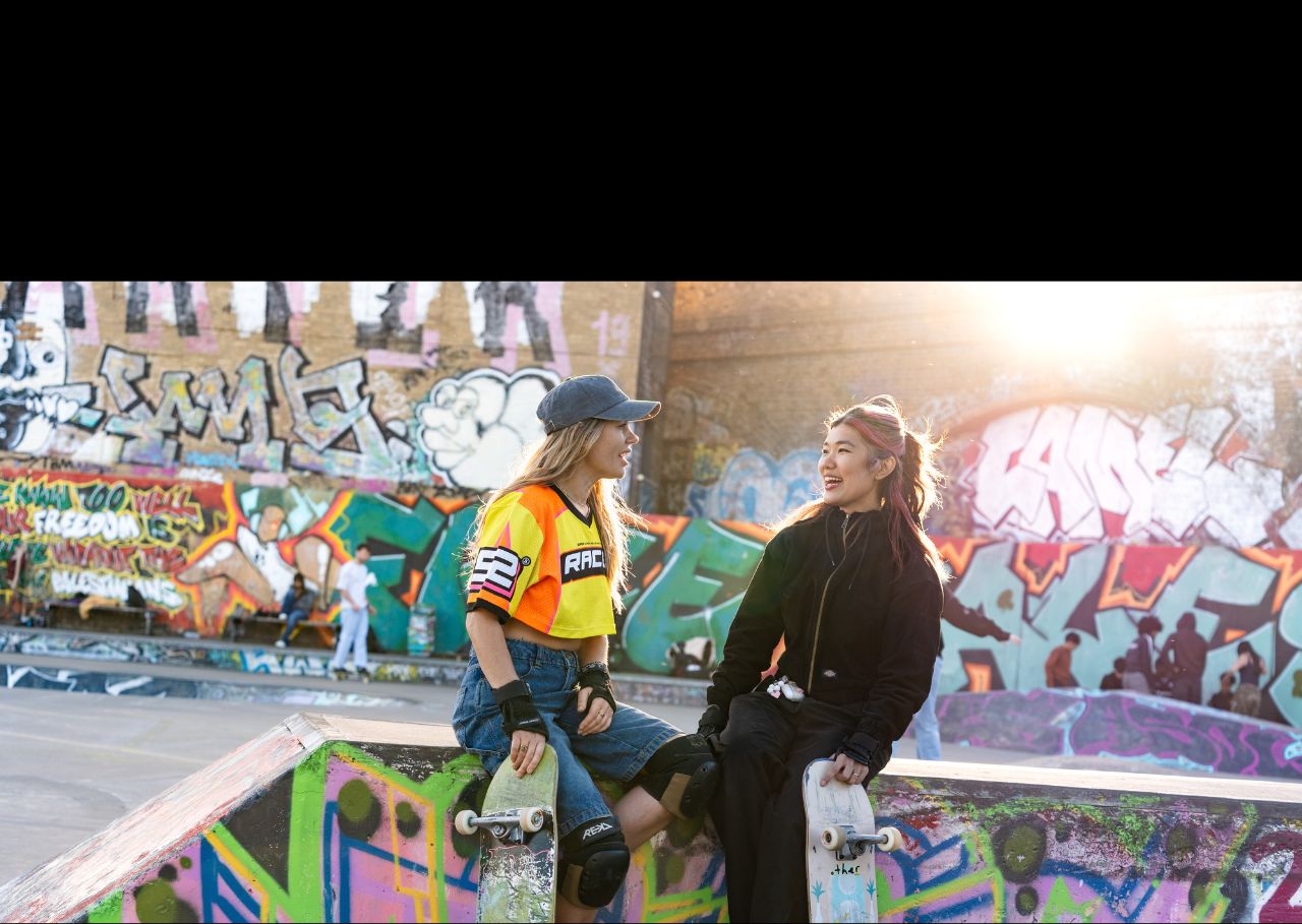 Queer skateboarders by Winona Wee