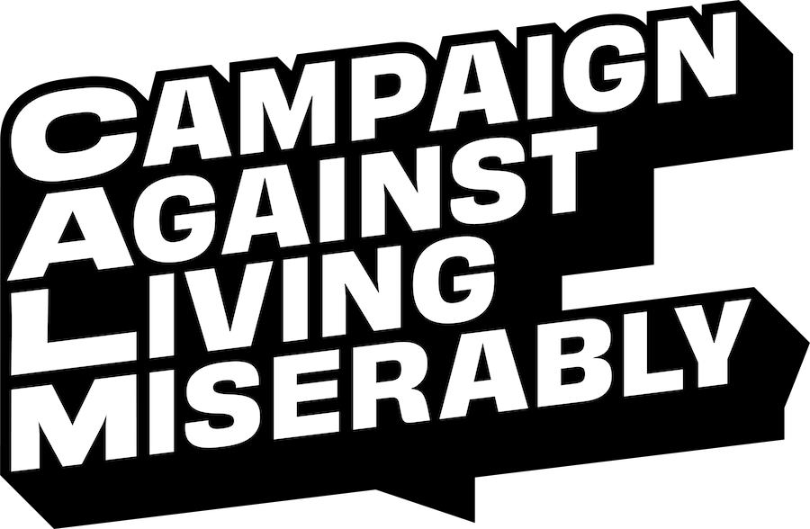 Campaign Against Living Miserably (CALM) logo